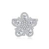 Luxury Exquisite Petal Bridal Breastpin Wedding Clothes Jewelry Women Fashion Bling Noble Zircon Flower Design Lapel Pins Brooch