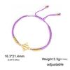 Witch Knot Bracelet Women Men Stainless Steel Beads Charm Black Red Blue Purple Rope Bracelets Amulet Witchcraft Jewelry