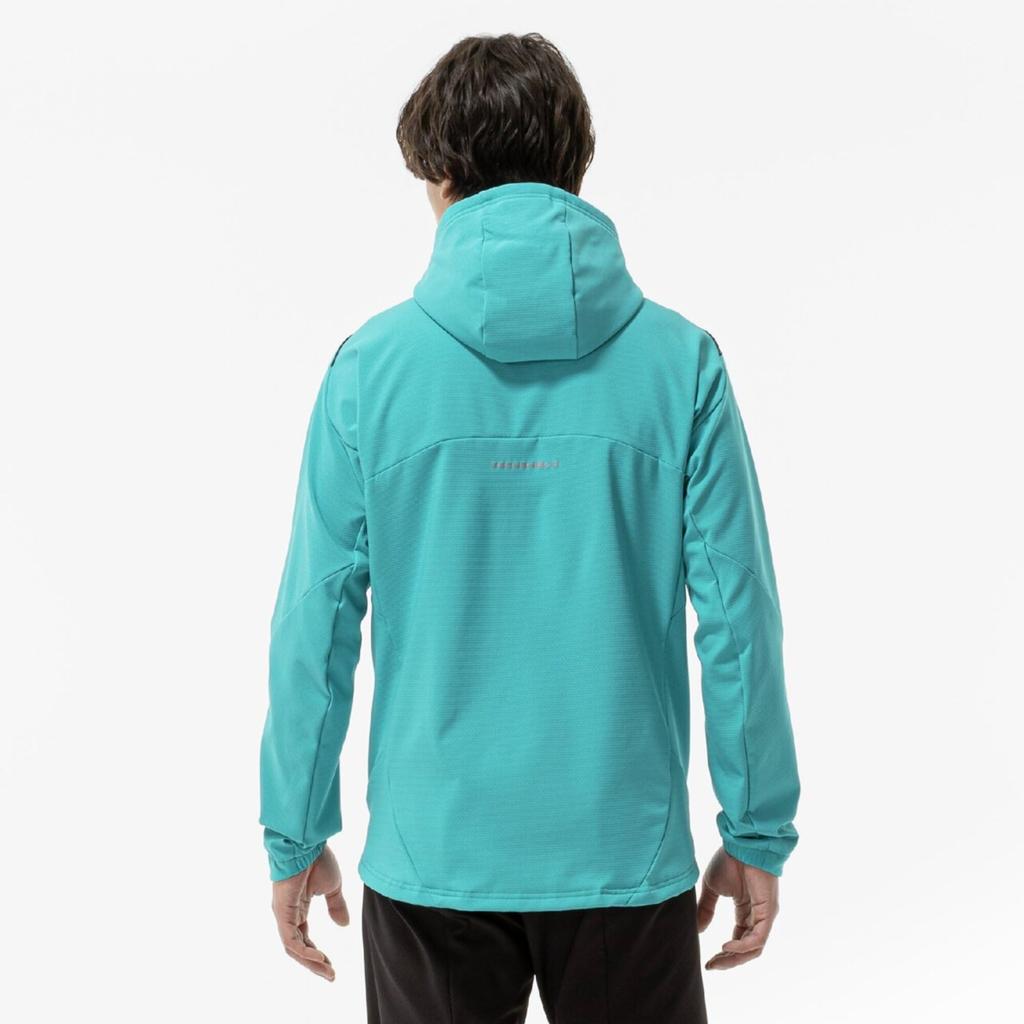 Mizuno Tech Shield Training Windproof and 3XL Jacket, Stretch, 32MCC552, Men's, Turquoise,