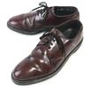 E.T.Wright 80s Vintage Tan Felt Lined Leather Plain Toe 8D/B 25.5-26.0 Burgundy