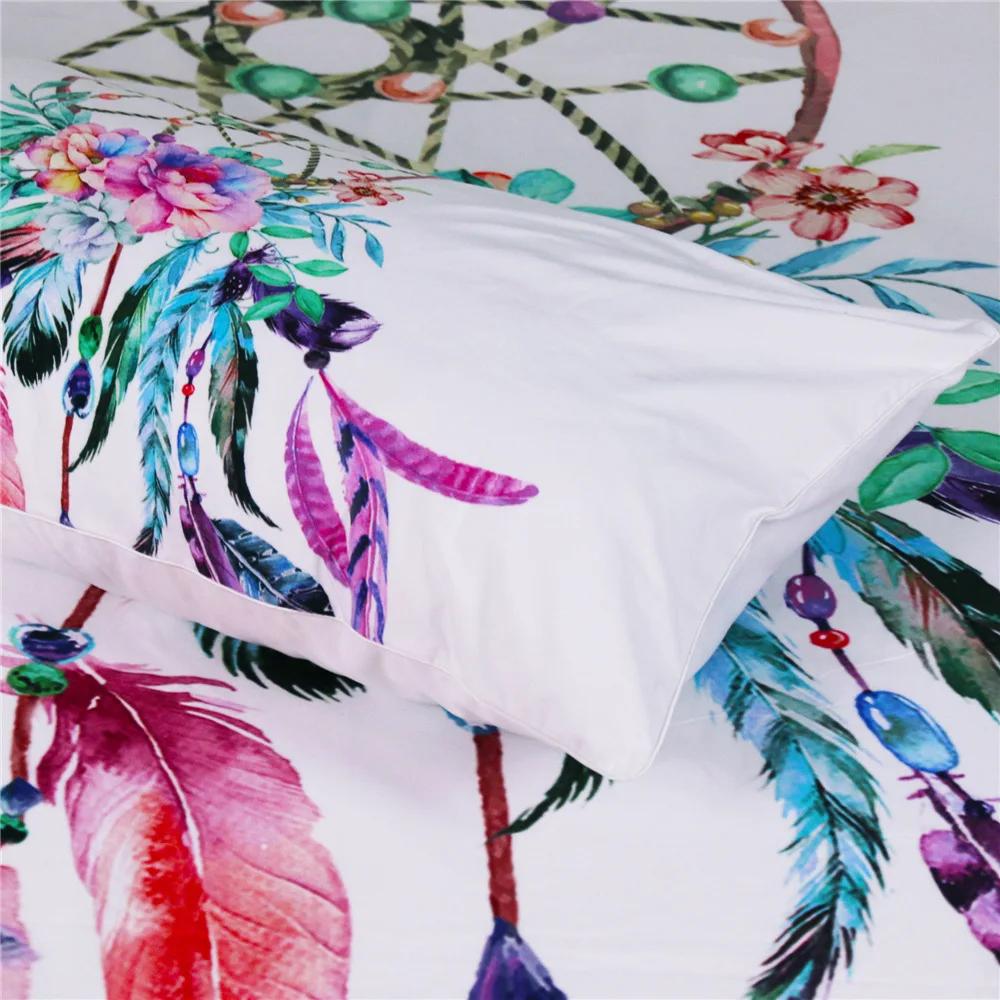 Bed Cover Dream Catcher Comfortable Quilt Cover Sets Beding Set Printed Soft Duvet Cover Set Shet Pilowcases Quen King Bedlinen Dropshiping
