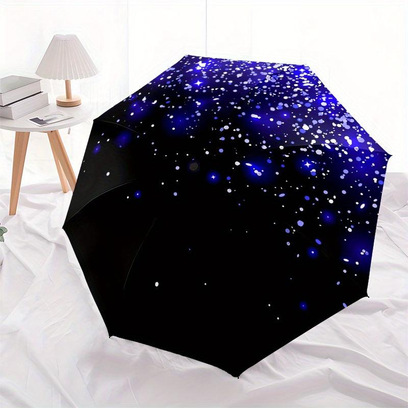 1 Stück Galaxie Sternenhimmel Thema Hochwertiger Regenschirm, Automatisches Öffnen und Schließen Regenschirm, Multifunktionaler Regenschirm G0811194