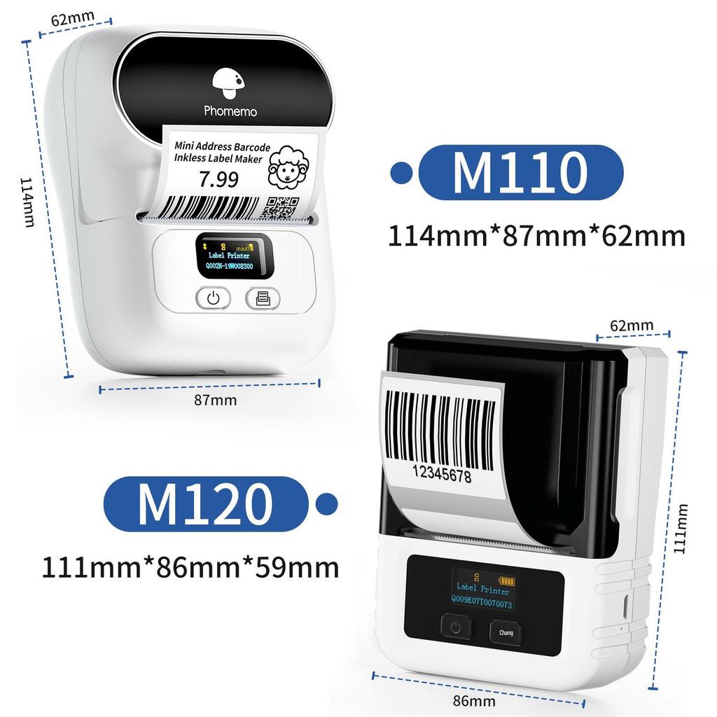 Phomemo M110 Portable Thermal Barcode and Label Printer