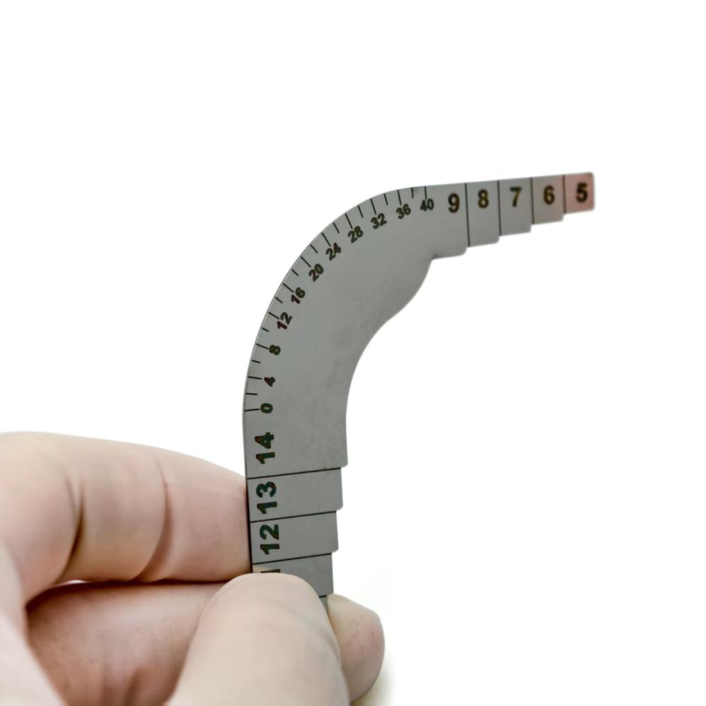 Edelstahl Dentalimplantat Platzbewertungsmessgerät Kieferorthopädisches Lisa-Messgerät zur Vorbereitung der prothetischen Rehabilitation