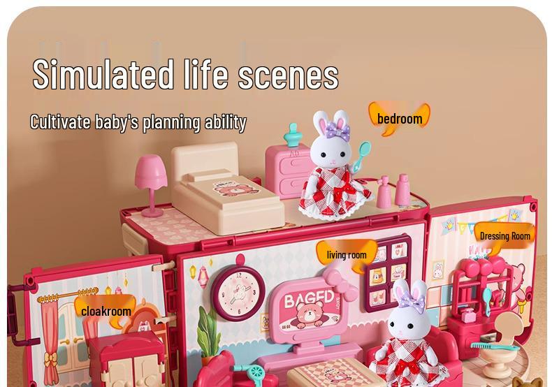 Princess House Bus Doll Playset for Girls (Ages 3-6) - Popular Birthday Gift