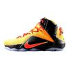 Nike Lebron 12 Basketball Shoes Men's Mid Top Black/Yellow Sneakers 707781-830