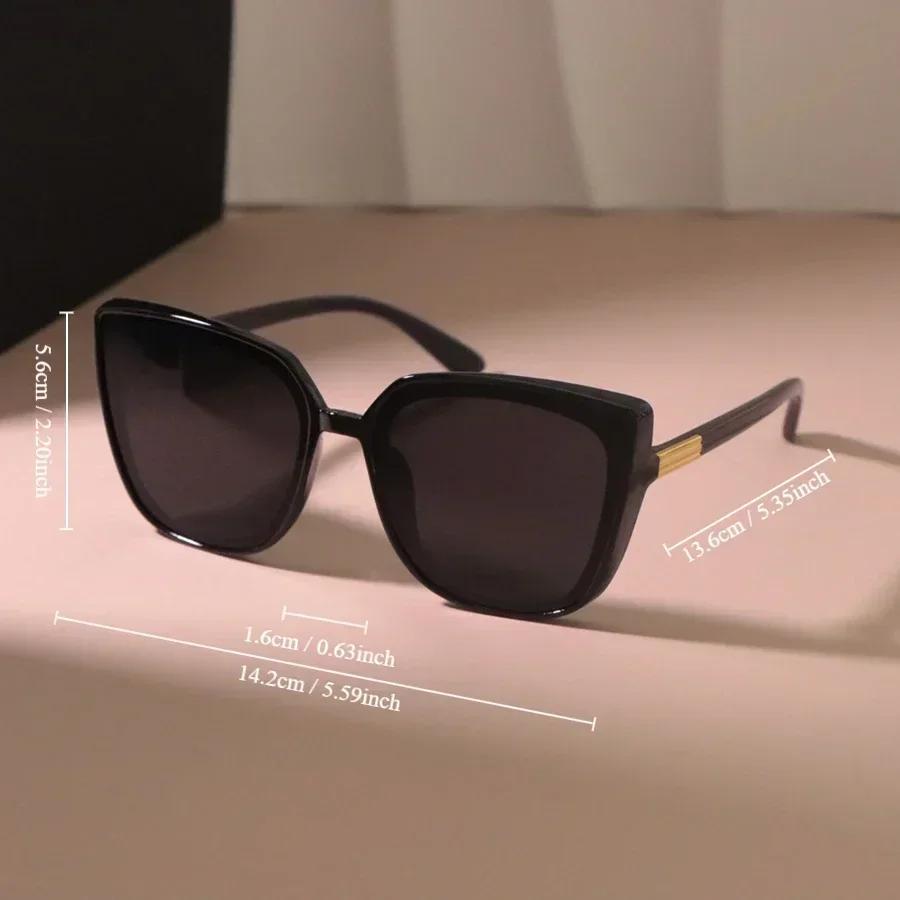 Rectangle Sunglasses Women Fashion Men Square Vintage Stylish Sun Glasses Oversized Ladies Mirror Outdoor Eyewear