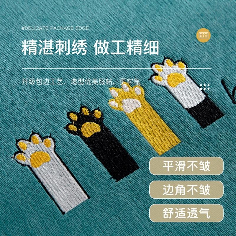 Sofa Cushion, Universal In All Seasons, Non-Slip Embroidered Seat Cushion, Simple Modern High-End Leather Sofa Cover