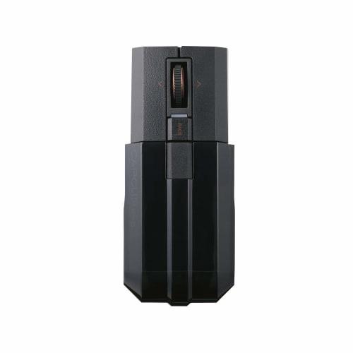 ELECOM Mouse Bluetooth (iOS/iPadOS Compatible) Rechargeable Quiet Tilt Wheel (Horizontal Scroll) Presentation Mode Ultimate Blue LED 4 Button CapClip