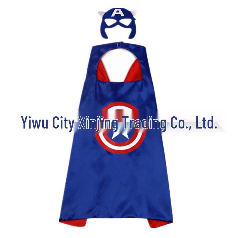 Kids' 3D Superhero Cape Costume for Halloween & Parties