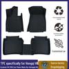 Eco-friendly TPE Double Layer Floor Mats for Hongqi H9 - Wear-resistant Interior Protection.