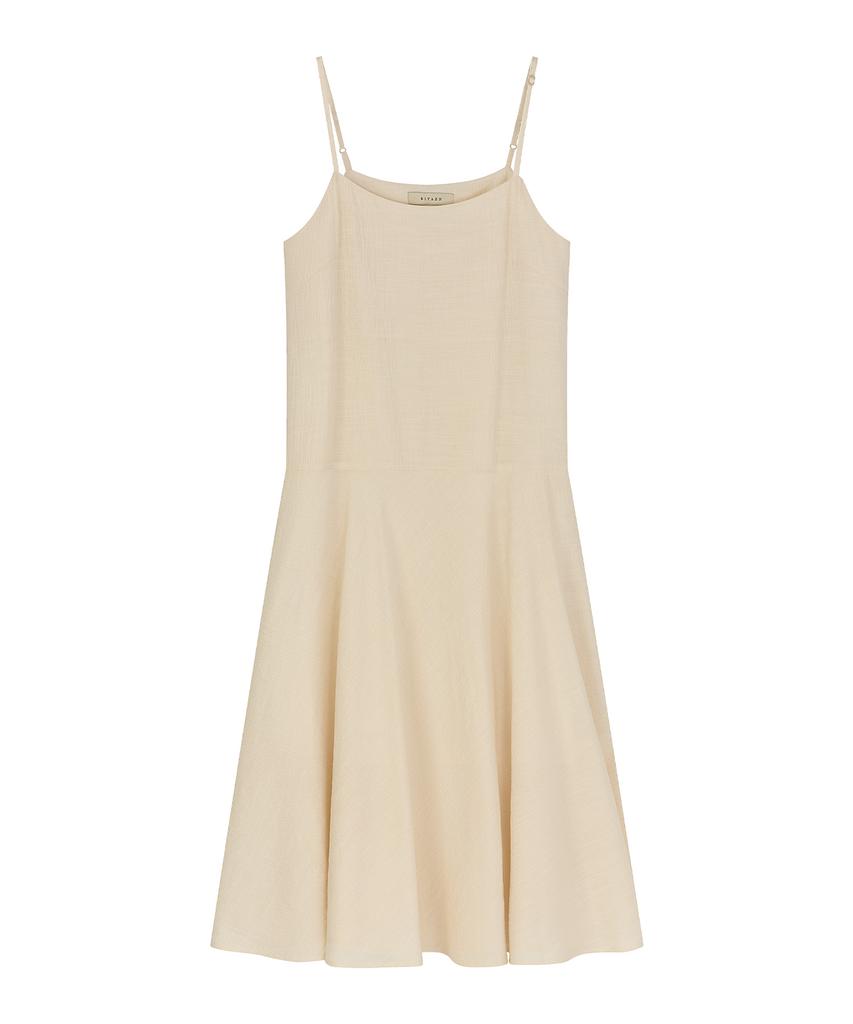 Siyajyu Sia8044 Flare Slip Dress_Light Beige