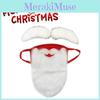 Festive Santa Claus Beard Mask With Eyebrows Reusable And Windproof For Christmas Celebrations