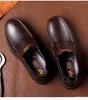 Mode Echte Lederschuhe Herren Slipper Weiches Rindsleder Herren Freizeitschuhe Neues Herrenschuhwerk Schwarz Braun Slipper