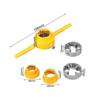 Multifunctional Plastics Water Pipes Threading Die Imperial Manual Tap Screw Dies Set PVC NPT 60° Conical Tube Thread Die Kit