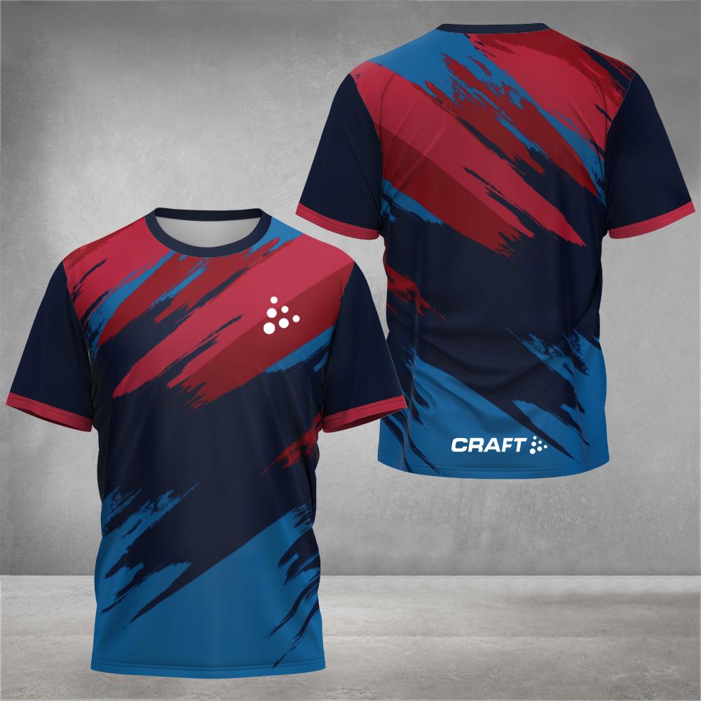 2026 New Summer Outdoor Leisure Men's Hiking Sports Letter Printed Comfortable and Breathable Round Neck T-shirt