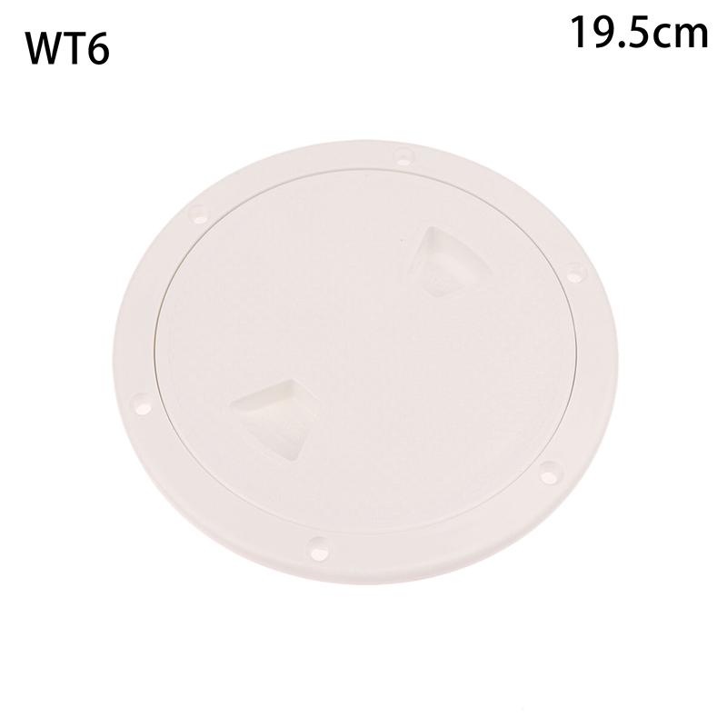 4/6/8In ABS Plastic White Black Round Deck Inspection Plate Hatch Cover Deck Plate Non Slip Detachable For Marine RV Yacht Boat