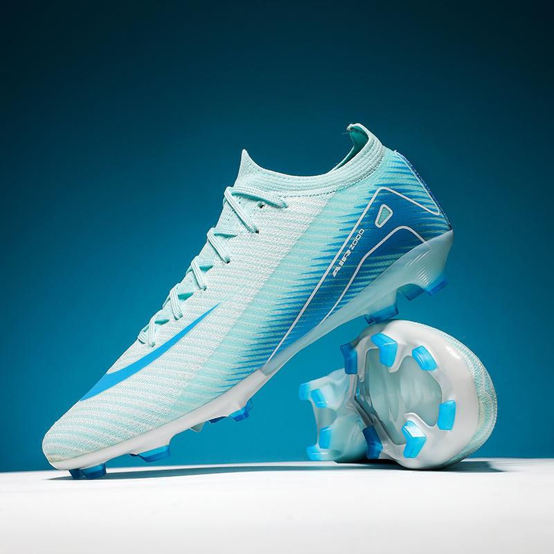Seamless fly-woven football shoes men's low-top youth long nails broken nails training sports shoes 2025 retail