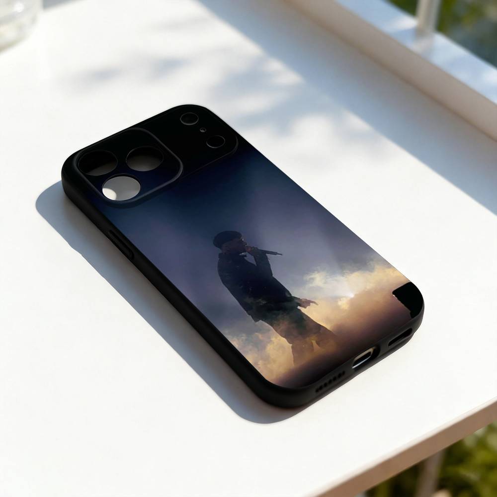 Singer T-Tony B-Boy Cool Phone Case For iPhone 17,16,15,14,13,12,11,Pro,Max,Plus,E,SE4,Air,Mini Black Precise Hole Matching