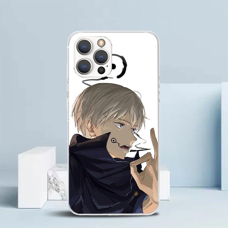Kaisen J-Jujutsu Inumaki Toge Phone Case For IPhone 16 17 Air 16E 15 14 Plus 13 Mini 12 11 Pro Max 7 8 + SE 2020 Soft TPU Back C