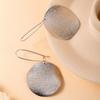 New Hot-selling Style Geometric Modeling Matte Process Atmospheric Versatile Rear-hanging Earrings