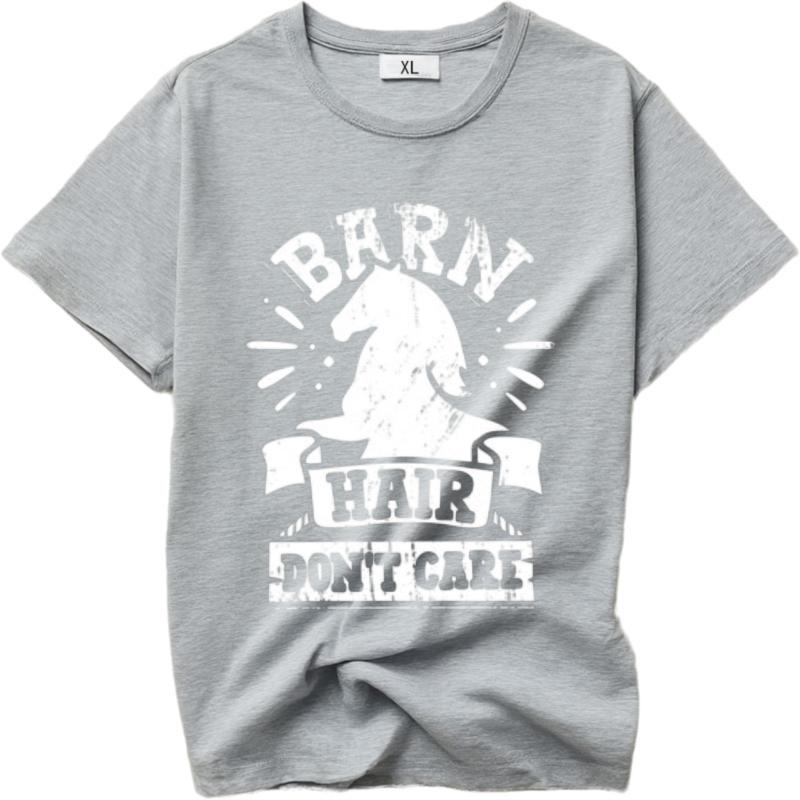 Tshirts for men Printed For men Crew Neck t shirt Brand Barn Hair Dont Care Horse Design Minimalist For man tops Trendy Tshirt