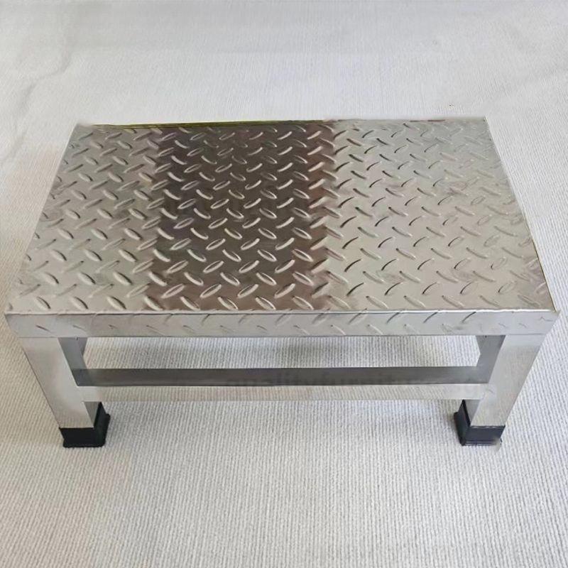 Stainless Steel Non-Slip Household Pedal Stool Tread Step Hospital Industrial Warehouses Metal Thickened Foot Step Stool