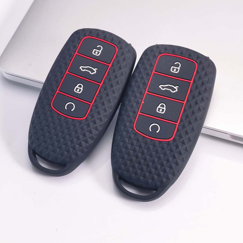 Key Fob Cover for Chery Tiggo Anti-Scratch Guard Shockproof Protection Soft Grip Texture Responsive Button Touch Dust Resistant Cover