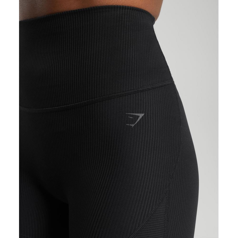 Gymshark Ribbed Shorts Black B9a2r Bb2j.