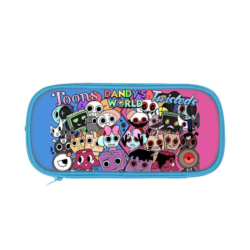 Astuccio Dandys World in Nylon con Ampio Spazio per Studenti e Bambini