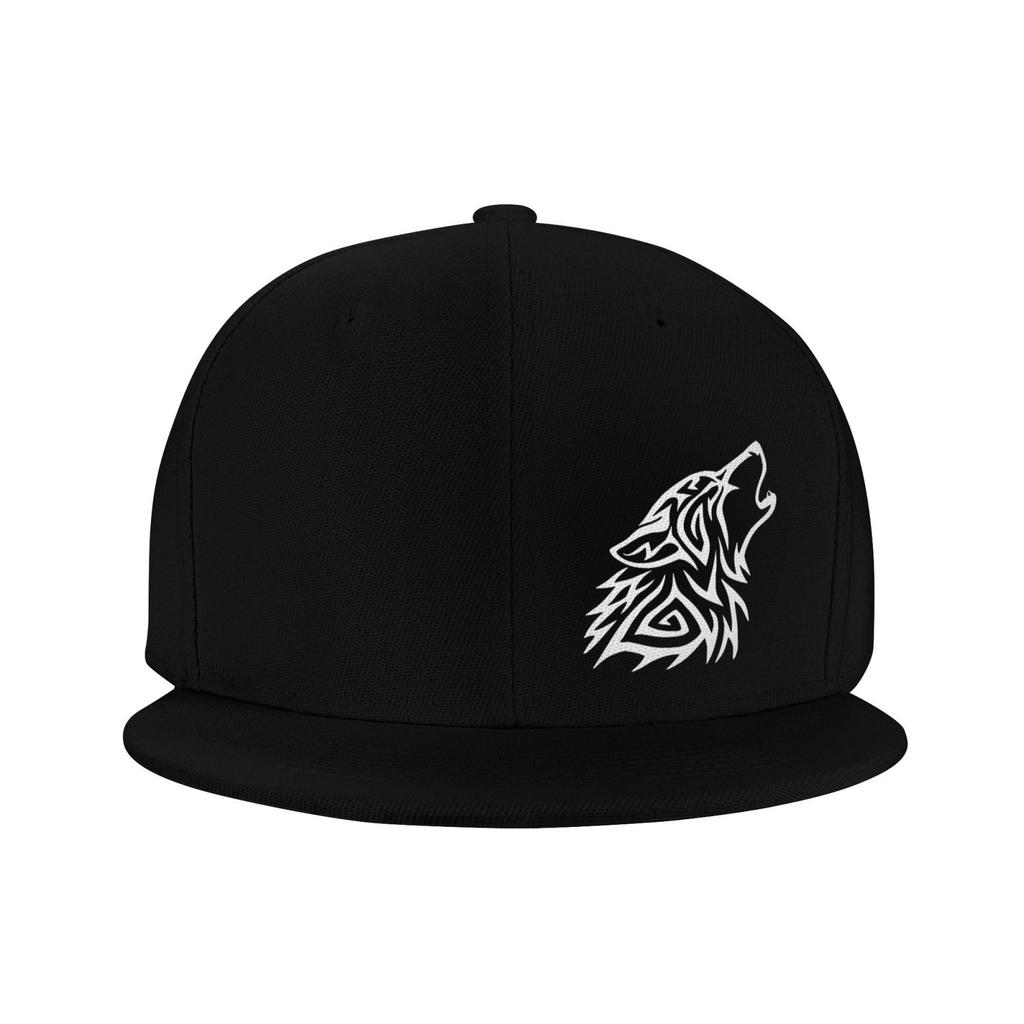 NGG-333 Adult Snap-Back Caps,Tribal Wolf Howl Adjustable Hip Hop Flat Brim Baseball Cap …