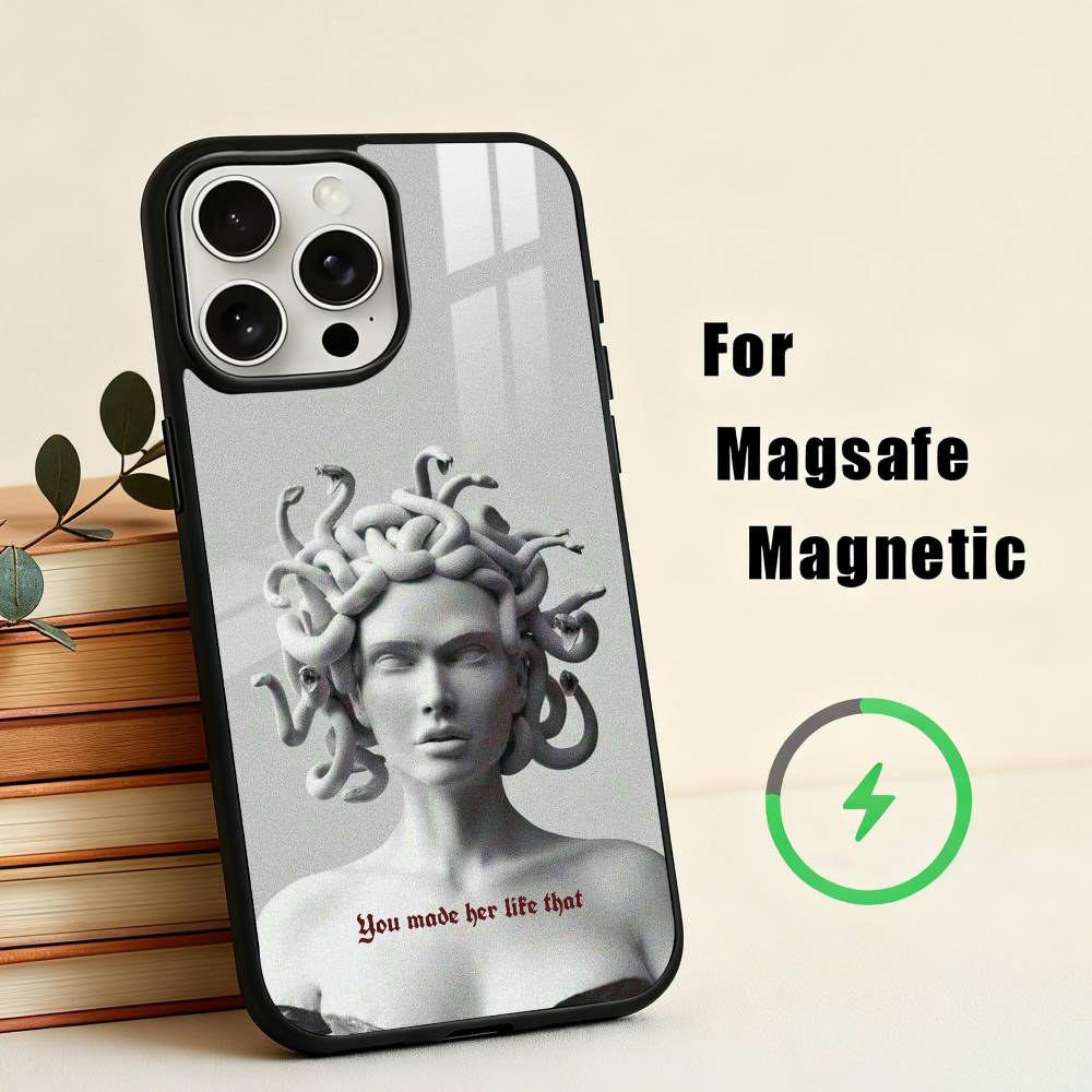 Medusa Greek Mythology Look At Me  Phone Case For iPhone 17,16,15,14,13,12,Plus,Pro,Max for Magsafe Magnetic Wireless Charging