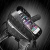 Bicycle Front Frame Touch Screen Waterproof Phone Bag Bike Top Tube Pannier Bags