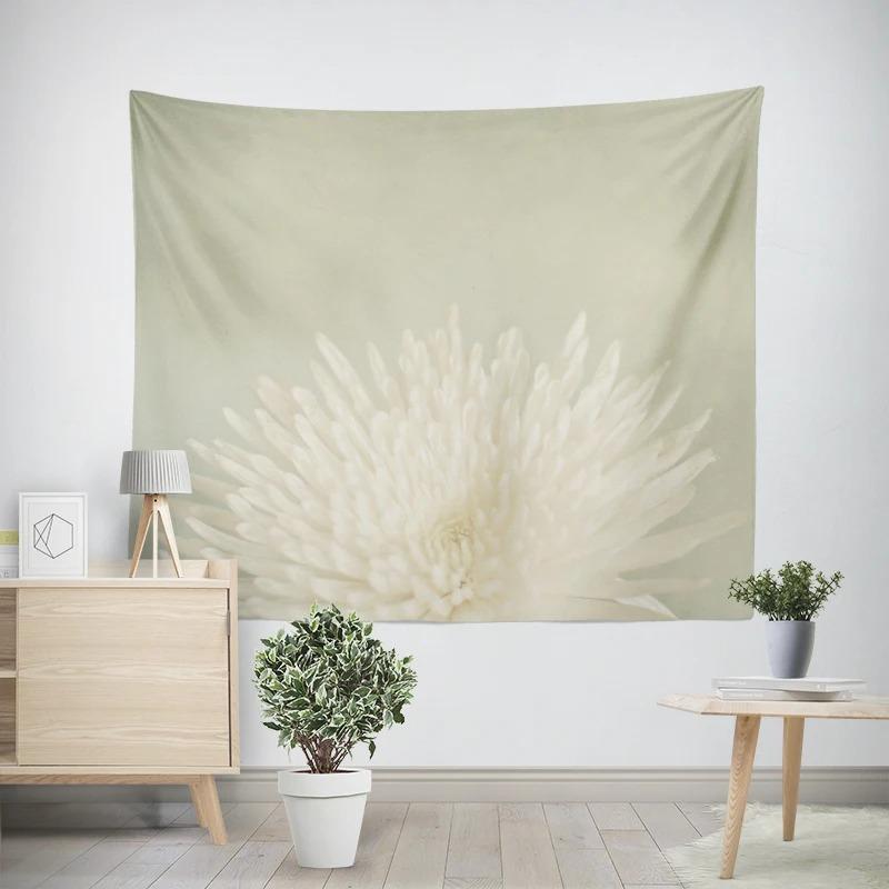 Modern Room Decoration Items Wall Hanging Aesthetic Bedroom Wall Art Large Fabric Tapestry Bohemian Retro Floral Leaves