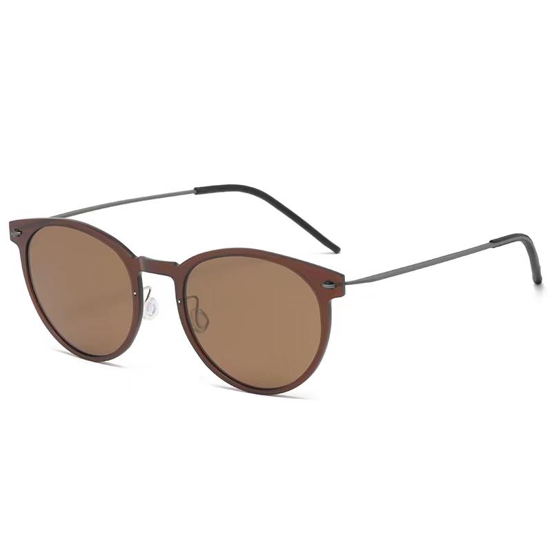 Screwless Ultralight Polarized Sunglasses Men Women Round Sun Glasses Frames Denmark Design Eyewear Prescription Eyeglasses