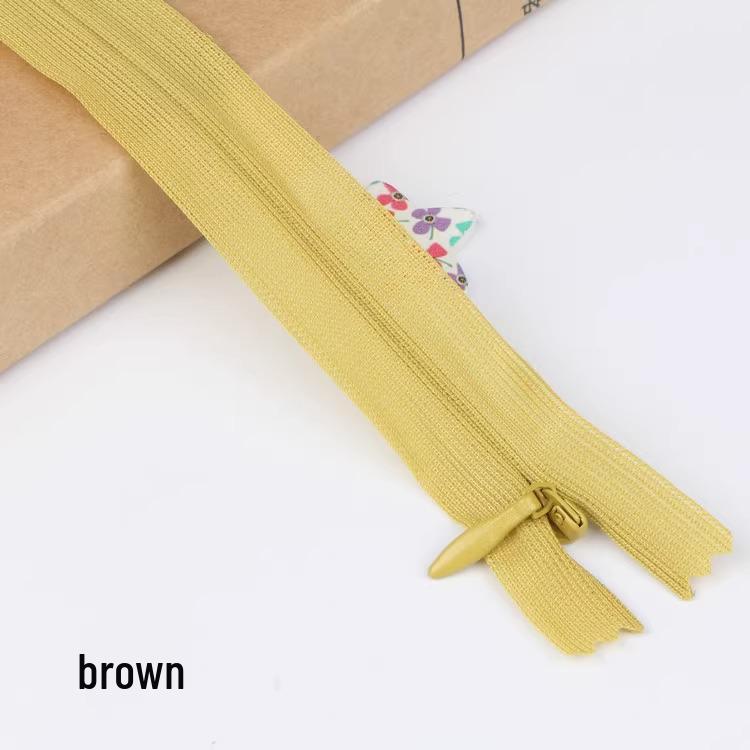 Sanli Unsichtbarer 25cm Kleid- & Kissen-Reißverschluss mit geschlossenem Ende