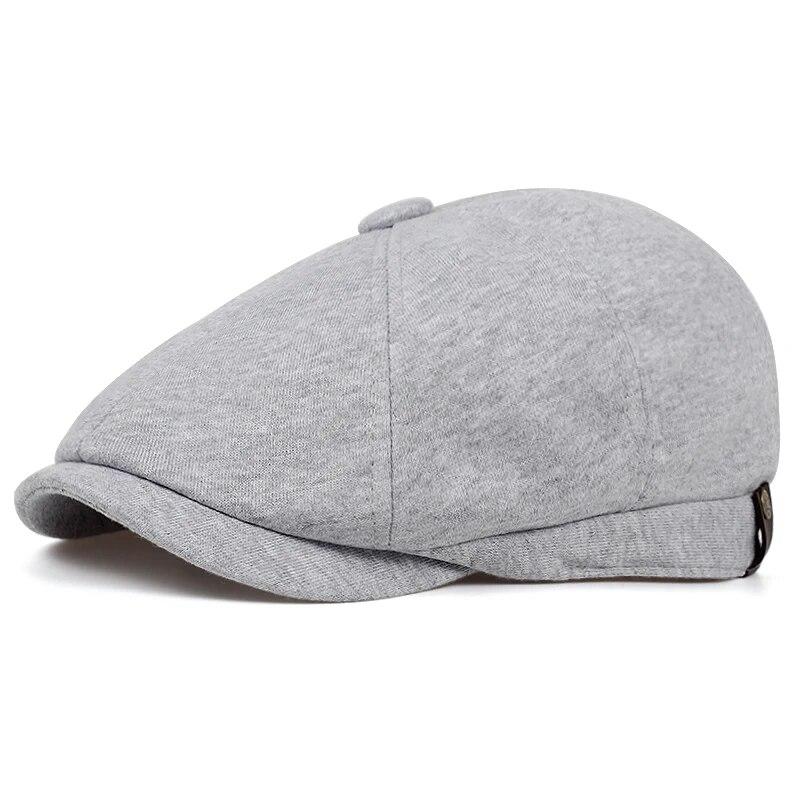 Retro Newsboy Caps Men British Painters Hats Autumn Winter Berets Side Buckle Light Plate Flat Cap Hip Hop Berets