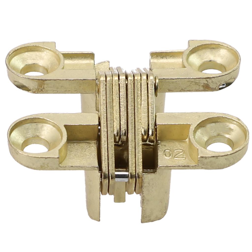 Stainless Steel Invisible Hinge Folding Door Hinge Cross Invisible Hinge Furniture Hardware Accessories Wooden Door Hinge