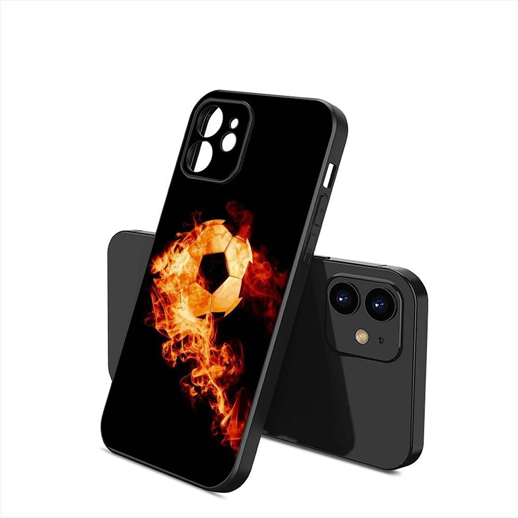 Sports Soccer Football Soft Phone Cover for Apple iPhone 16 11 Pro XS Max X XR 6 7 8 6S Plus + SE 2022 8+ Silicone Case