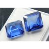Natural Sapphire CERTIFIED Loose Gemstone Square Shape 20.20 Carat Blue Pair