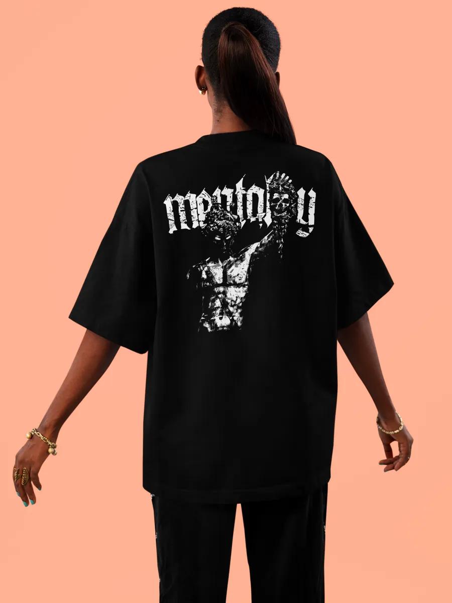 Oversized T-shirt with print on the back 2XL