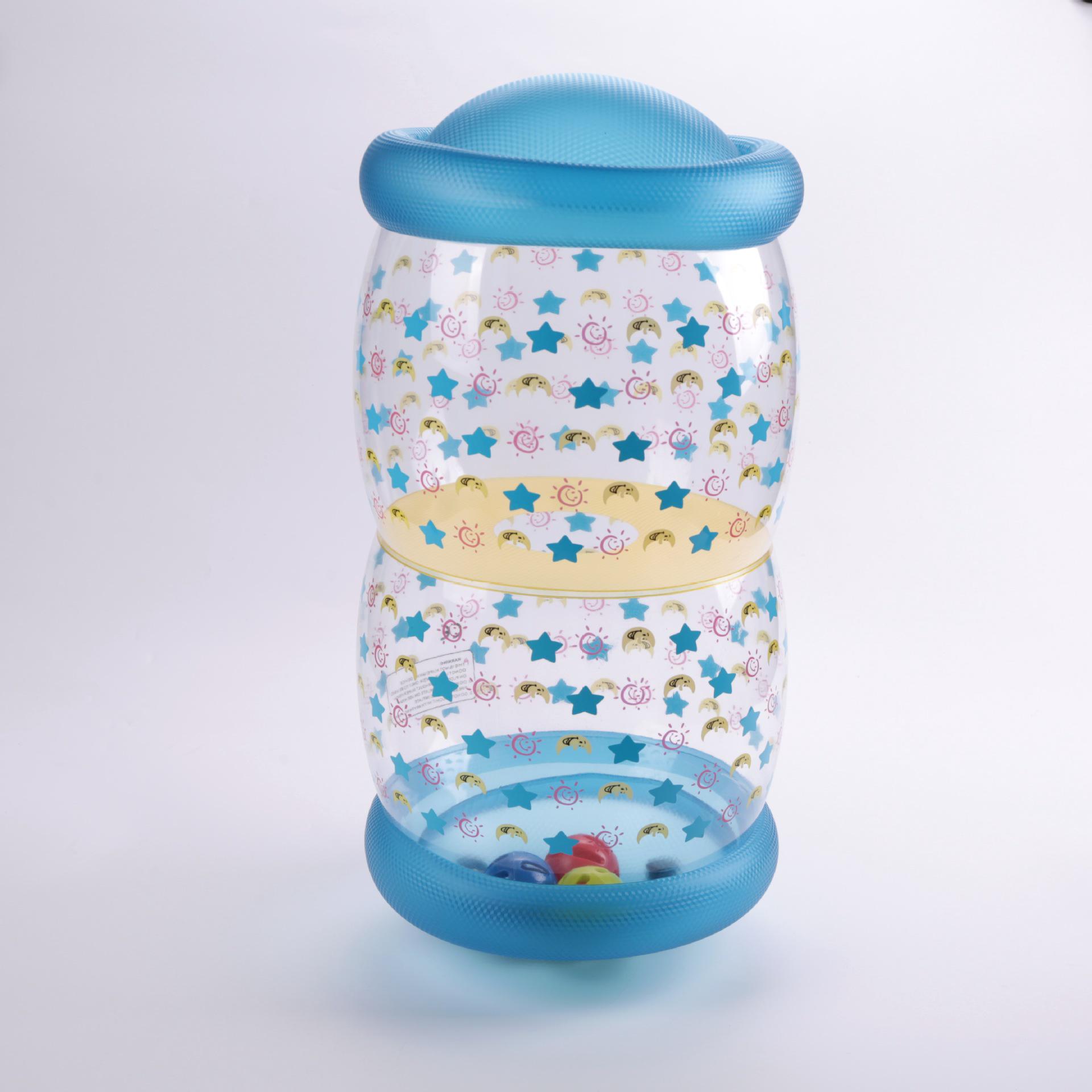 Colorful Transparent PVC Children s Inflatable Roller 2022 42x22 cm