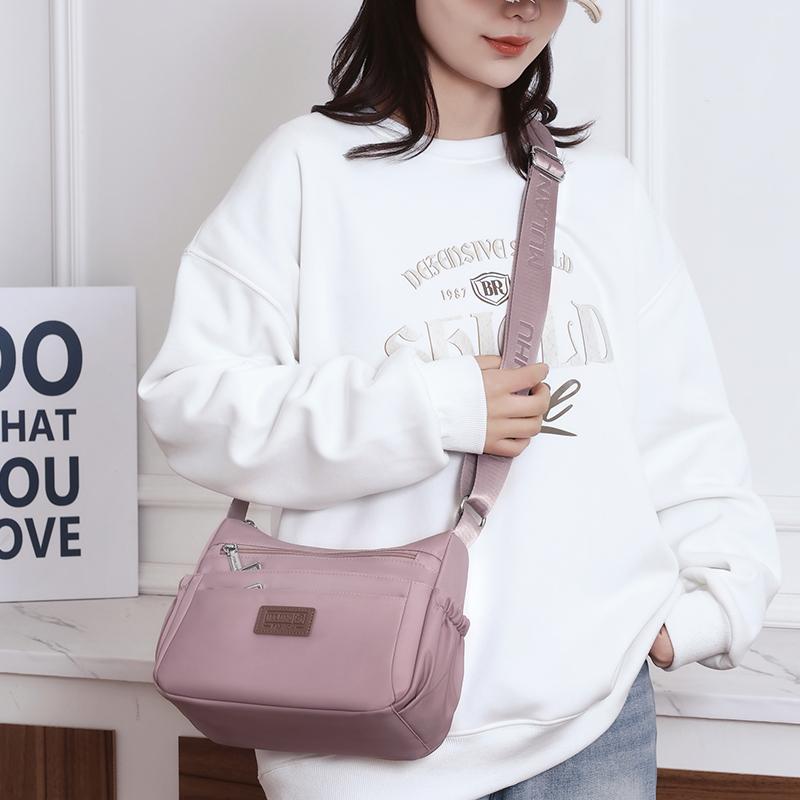 Shoulder Bag Women's Nylon Bag Middle-Aged Mother's Bag Multi-Compartment Wallet