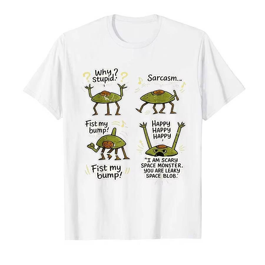 Hailey Mary Project Loki Alien Pattern Cotton Shortsleeved Tshirt for Both Unisex and Women Suitable for Reading Enthusiasts