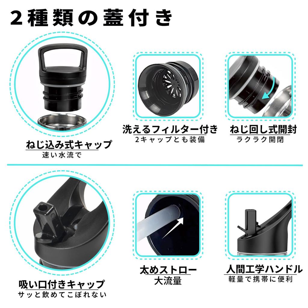 BOONSHAK Stainless Steel Water Bottle with Straw, 750ml, Carbonated Water Bottle, Keeps Drinks Hot or Cold, Seamless Design, Easy to Clean, Large