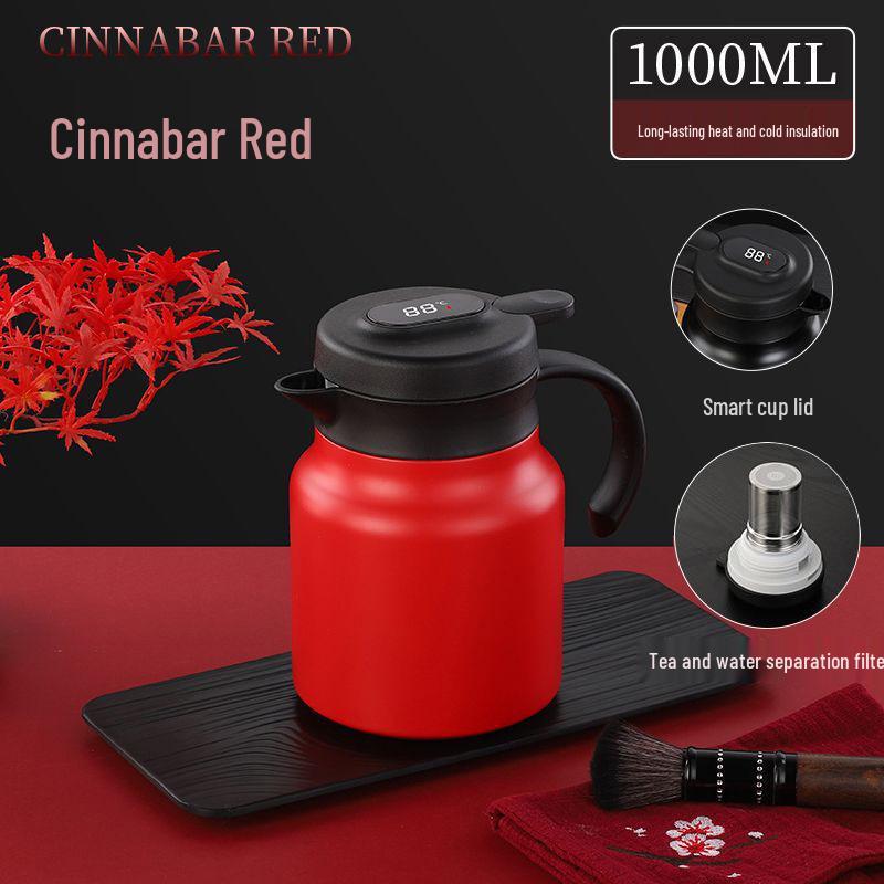 High-End 316 Stainless Steel Insulated Teapot and Water Kettle with Separator for Outdoor and Indoor Use, Large Capacity