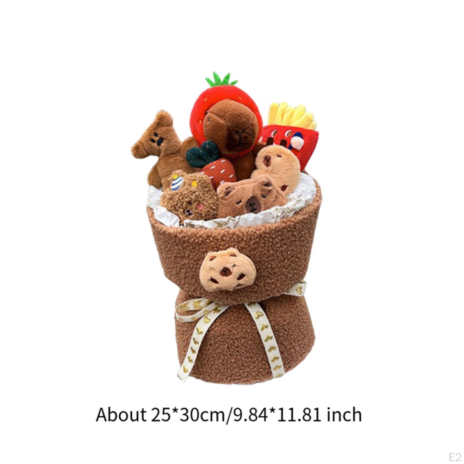 Плюшевая кукла с цветами ручной работы Style A — фото 3