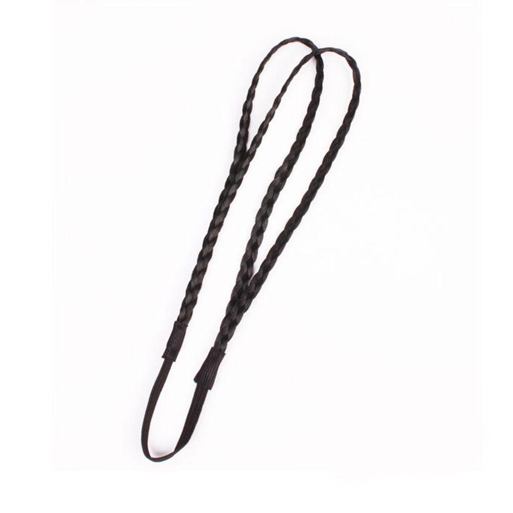 Wig Twist Headband 4 colors Headwear Synthetic Wig Wig Headband Double Braided Braided Hair Band