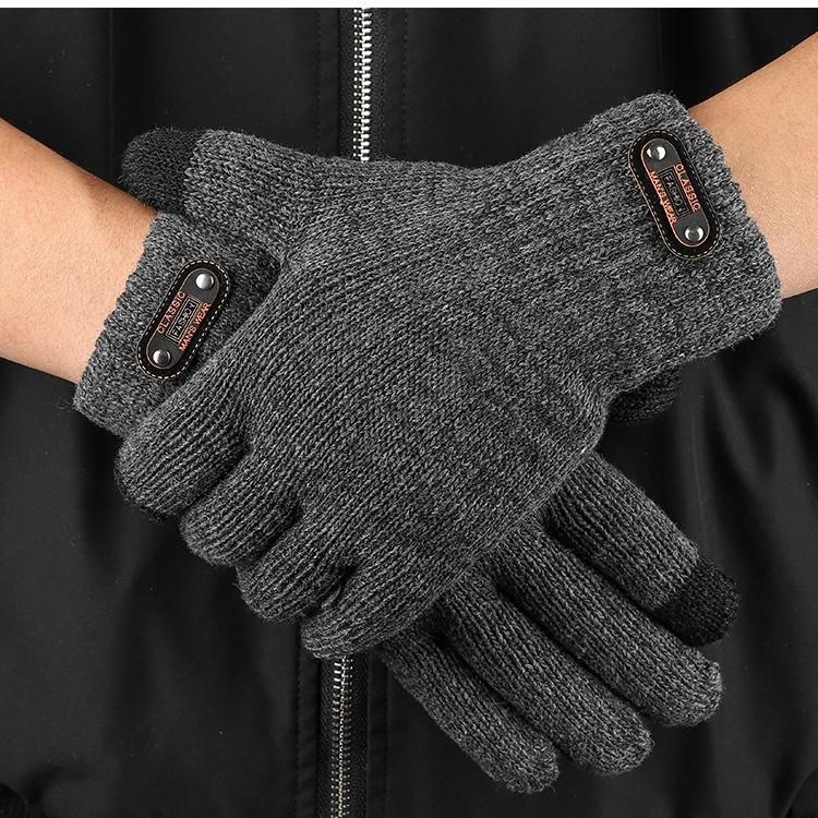 New Arrival: Fleece-Lined Touchscreen Cotton Gloves - Warm & Thick for Cold Weather Riding
