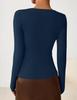 2026 Women's One-Shoulder Swing Neck Off-the-Shoulder Slimming Long Sleeve Top